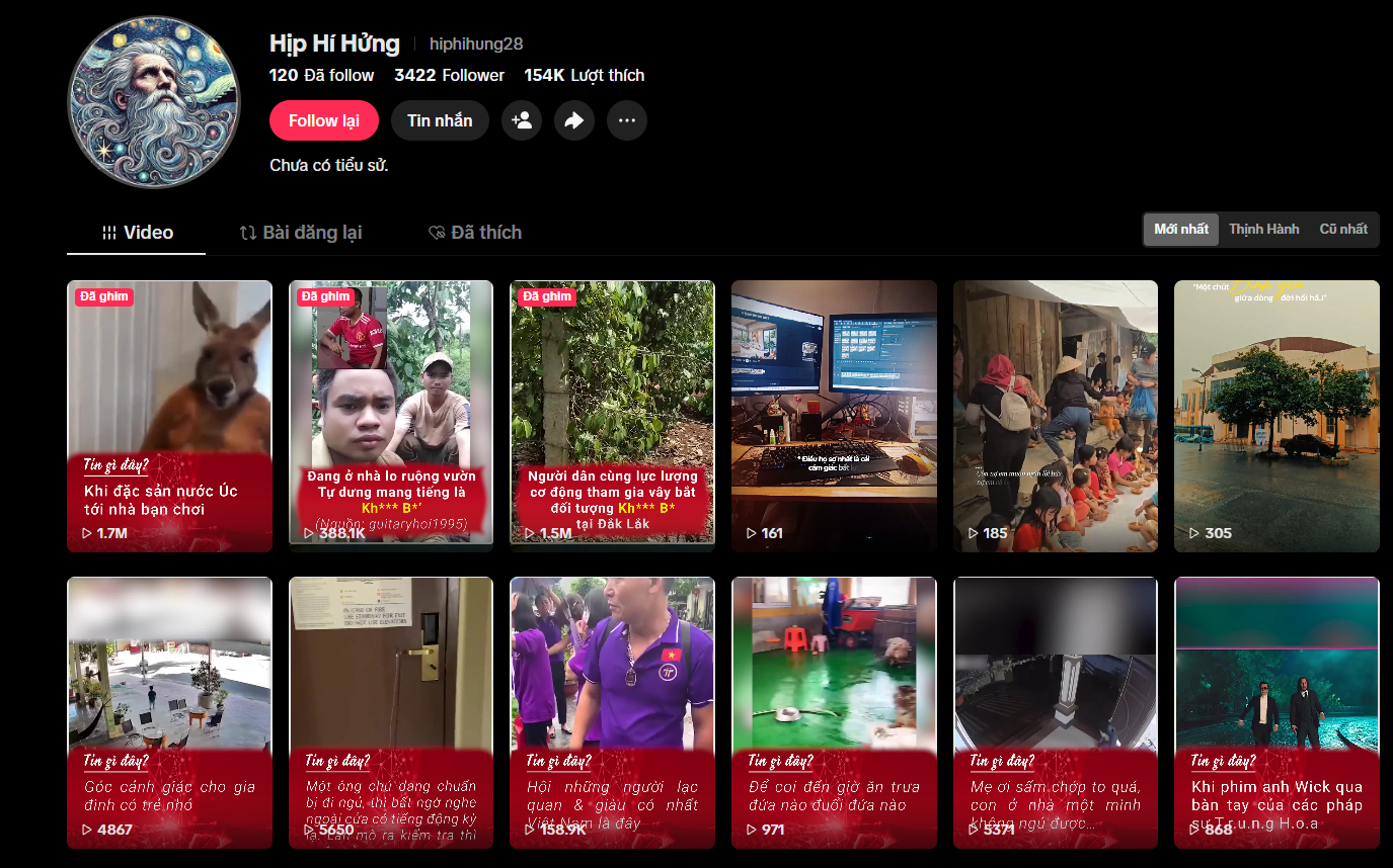 Kênh TikTok
